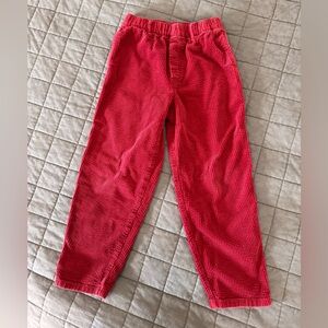 H&M Adorables Red Ribbed Corduroy Joggers size 8 to 9 years barely worn